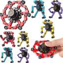 Gokeey Party Favors for Kids All Age Travel Sensory Toys for 8 9 10 Year Old Boys Transformable Fidget Spinners Toys for Kids and Adults Birthday Gifts for Teens