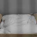 Duvet Insert Cotton Comforter Oversized King Size White Down Alternative Duvet Insert 100% Cotton Quilted Fluffy Comforter Lightweight All Season 8 Corner Tabs Durable Breathable Noiseless