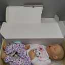 JIZHI Lifelike Reborn Baby Dolls Girl, 17 Inch Real Baby Doll Soft Body Realistic Newborn Vinyl Silicone Baby Doll Full Body Poseable Real Life Baby Dolls with Feeding Kit Gift Box for Kids Age 3+