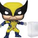 POP Marvel: Deadpool & Wolverine Movie - Wolverine Funko Vinyl Figure (Bundled with Compatible Box Protector Case), Multicolor, 3.75 inches