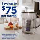 PUR Plus 7-Cup Water Filter Pitcher, Cleaner, Great-Tasting Water, Dishwasher Safe, Powerful, Lead-Reducing Filtration, LockFit Cap Design, Smoke