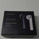 Fingerprint Door Knob Biometric Door Lock with Code Keyless Entry Door Handle for Bedroom Home Hotel Office Apartment Black