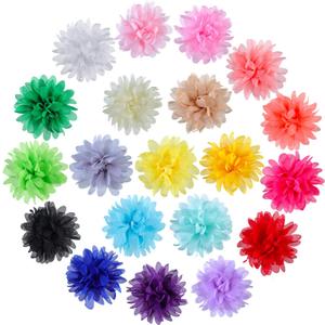 WILLBOND 20 Pcs 4 Inch Dog Collar Flowers Bow Multicolored Pet Bow Collar Charms Accessories for Puppy Cat Dog Pet Grooming Accessories