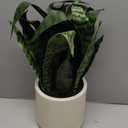Artificial Sansevieria Plant Fake Snake Plant in Plastic Pot, 22" Tall Real Touch Fakes Plants for Home Decor Indoor, Lifelike Succulent Like Plant for Office Bedroom Living Room-Green