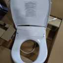Brondell T44-RW Swash Thinline Electric Bidet Toilet Seat with Oscillating Stainless Steel Nozzle, T44-Thinline (Round)
