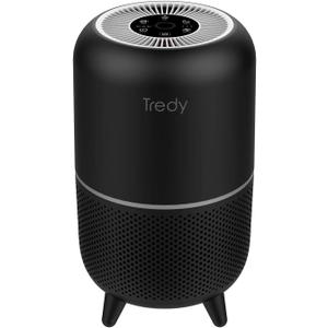 Tredy HEPA Air Purifier for Home Large Room,Ozone Free Captures 99.97% Smoke Pets Danders Hair Pollen and Other Particles (Black)