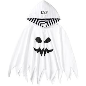 Baby Boy Halloween Costume Outfit Ghost Cloak Cape Hooded Poncho 110