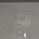 11" Acrylic Letter Charcuterie Tray, Charcuterie Letters Fillable Box for Food, Reusable Serving Cake Candy Dish Display Tray for Birthday Anniversary Party Decoration (Letter H)