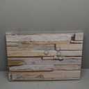 Navaris Magnetic Dry Erase Board - 16 x 24 inches Decorative White Board for Wall with Design, Includes 5 Magnets and Marker - Stone Wall