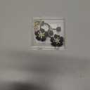 Straw Covers for Stanley Cup Accessories: Black Decorations for Stanley 30 oz & 40 oz Tumbler with Handle, Bling Letter Charms and Flower Silicone Straw Cap Topper, Trendy Stuff for Teen Girls & Women