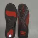 CRUVHEAL 220+ lbs Plantar Fasciitis High Arch Support Insoles Men Women - Orthotic Shoe Inserts - Boot Work Shoe Insole (M, Black) (M(Men 9-10.5/Women 10-11.5))