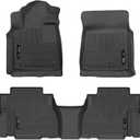 Husky Liners Weatherbeater Floor Mats | Fits 2008-2011 Toyota Sequoia | Front & 2nd Row, 3-pc Black - 95131