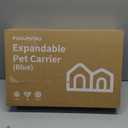 FUKUMARU Expandable Pet Carrier for Cat, 18x11x11 Large Cat Carrier Soft, Collapsible Airline Approved Dog Carrier, Ventilate Cat Travel Carrier with Durable Mesh, Escape-Proof Small Dog Carrier, Blue
