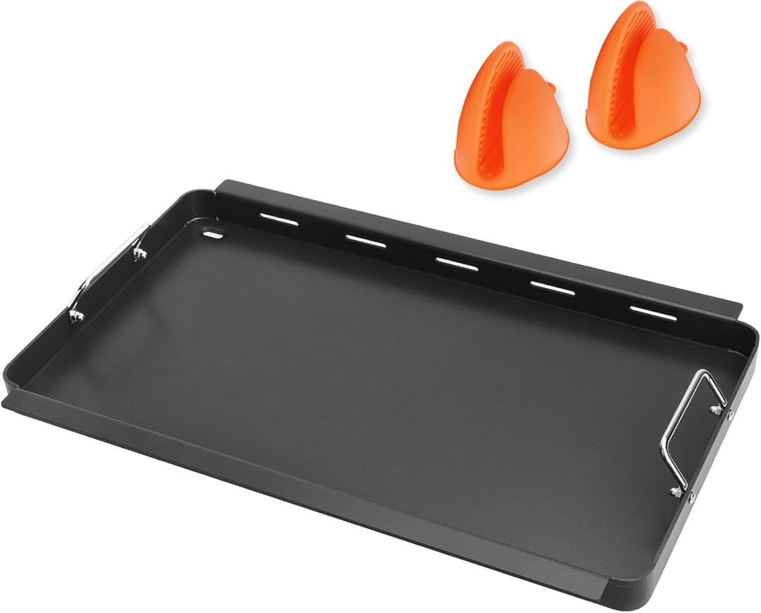 SafBbcue Full Size Griddle Inserts for Charbroil TRU Infrared 463242516 466242515 466243219 463355220 463342420 Flat Top Griddle for Charbroil Infrared 466242615 466242616,Carbon Steel