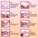 Shake-its Glitter Craft Kits, DIY Art Kit for Kids - Fun Shake Art Supplies, Creative Arts and Crafts Activity Gifts for Girls & Boys Ages 4 5 6 7 8 9 (Flowers & Butterflies)