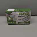 Vacuum Bags for Travel with Rechargeable air Pump, 9 Packs of 3 Sizes Vacuum Seal Bags for Clothing (9 Combo Set)