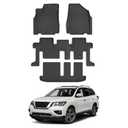 Cartist Floor Mats and Cargo Liner Fit for 2013-2020 Nissan Pathfinder/2014-2020 Infiniti QX60/2013 Infiniti JX35 All Weather Floor Mat Pathfinder Accessories Heavy Duty Carpet Protection