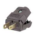 Leviton 15 Amp, 125 Volt, NEMA 1-15P, 2P, 2W, Plug, Straight Blade, Residential Grade, Polarized, Non-Grounding, 101-P, Brown