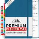 Undated, 2025 Planner, 8.5" x 11" - The #1 Productivity Planner to Achieve Your 2025 Goals - Planner 2025-2026 by PRODUCTIVITY STORE (A4, NAVY BLUE) (Undated A4 (8.5x11 inches))