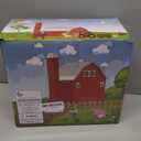 BOLZRA Farm Animals Big Red Barn Toy for 1 2 3 4 5 Years Old Toddlers, Kids Farm Figures Fence Playset with Tractor, Preschool Montessori Learning Toys, Christmas Birthday Easter Gift for Boys Girls