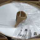 Bloomingville Tall Linen Table Lamp with Shade and Inline Foot Switch, Natural