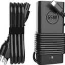 65W 45 Watt USB Type C Laptop Charger Compatible with Dell XPS 13, Latitude 5440 5540 5450 5420 7420 5520 E5440 E5430 5320 7440 5430 5530 7430 7450 Power Cord, Chromebook 3100 2in1 Computer AC Adapter