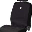 Carhartt 700D Nylon Duck Canvas Fitted Bucket Seat Cover, Durable Seat Protection with Rain Defender, Black