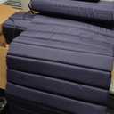 Crestlive Products Chaise Lounge Cushion Outdoor Set of 2, Waterproof Foldable Pool Lounge Chair Cushions with Straps, Lounger Cushions for Outdoor Furniture, Patio, Lawn, 71''Lx21''W (Navy)