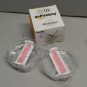 Fabenyok 40 OZ Tumbler Lid Replacement Fit for Stanley Cup, 2 Pack Clear Replacement Lids Fit for Stanley Travel Tumbler, Spill Proof Tumbler Covers for Stanley Cup Accessories (Clear - Pink)