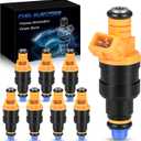 Set of 8 Fuel Injectors 4.6L 5.0L 5.4L 5.8L For:-Ford Bronco 1990-1996 5.0L, 1991-1996 5.8L, F350 1989-1997 5.8L, 1999-2002 5.4L, F150 F250 For:-Lincoln For:-Mercury Replace# 0280150943