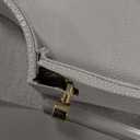 22.6''  13'' Coffee Table Tray Shagreen Decorative Tray for Ottoman Home Decor Serving Tray with Acrylic Gold Handles Modern Elegant Scalloped Large Ottoman Tray (Ice Blue)