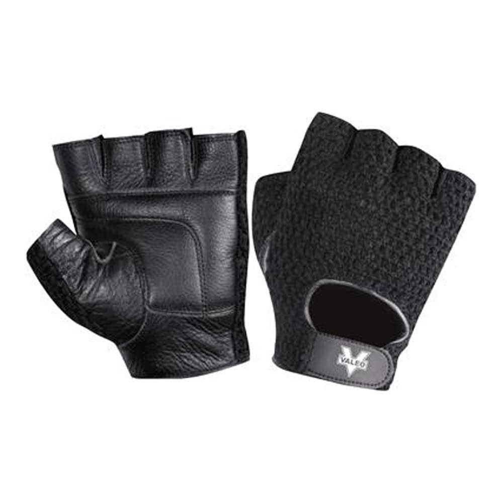 Valeo VA4575LG Meshback Lifting Glove, Large, Leather, Black