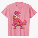 Pink Ribbon T-Rex Breast Cancer Awareness for Boys Kids T-Shirt 2T
