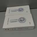 2 x Portable Handheld Misting Fan, 4000mAh USB Rechargeable Personal Mister Foldable Fan Battery Operated Spray Water Mist Fan Makeup Small Face Steamer for Travel Outdoors Office pink