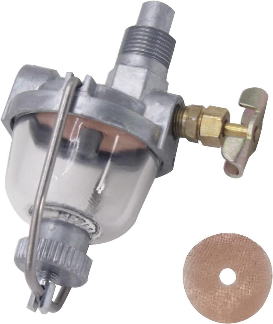 Fuel Sediment Bowl Assembly AM3100T 355142R91 Glass for John Deere 1010 320 330 40 420 Farmall IH Tractor Cub A B C Super 100 140 200 Allis Chalmers D14 D17 Replaces AT326991 61782C91 235560