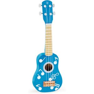 Hape Kid's Wooden Toy Ukulele in Multicolor, L: 21.1, W: 2.6, H: 6.9 inch