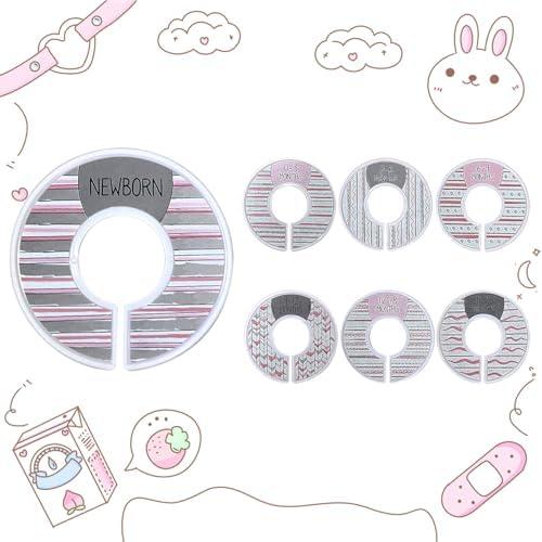 Baby Closet Dividers Set of 7 - Clothes Organizer Toddler Hanger, Nursery Organization for Newborn Clothing
