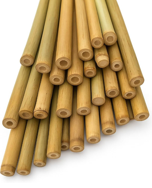 LJAAJSUV 20 Pcs - 18 inches Plant Stakes Natural Garden Bamboo Sticks for Indoor and Outdoor Plants, Plant Support Stakes for Tomatoes, Beans, Potted Plants. 2 Pack