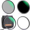 K&F CONCEPT 86mm Magnetic MCUV CPL Fixed ND1000 Magnetic Basic Ring 4-in-1 Lens Filters Kit with 28 Multi-Coatings for Camera Lens (Nano-X Series)