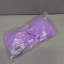 Anne Cole Womens Solid Twist Front Shirred Bandeau Tankini Swim Top (Small, Amethyst)