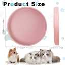 Silicone Dog Bowl Shallow Cat Food Bowls, 6 Inch Wide Cat Bowls Whisker Friendly, No Spill Less Mess Dog Plates for Dry and Wet Food, Set of 3 Puppy Bowls for Small Dogs and Cats