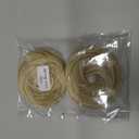 CJL HAIR 2PCs Small Cute Messy Bun Hair Piece for Thin Hair Women Mini Synthetic Curly Bun Scrunchies Updo Hairpieces Dirty Blonde