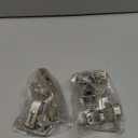 Chibery 2 Pair 135 Degree & 165 Degree Hinges Kit for Pie Corner Cabinets, Hidden Lazy Susan, Face Frame Self Closing, Clip On, Smooth Slow Close, Concealed Mount for Bi-fold Door, Kitchen Cupboard