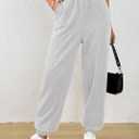 Trendy Queen Womens Sweatpants Baggy Athletic Joggers with Pockets Lounge Pants (Small, Grey)