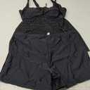 Aqua Eve Women Plus Size Tankini Swimsuit Two Piece Flowy Swimdress Bathing Suits with Shorts (18 Plus, Black Mesh)