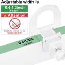 Lutown-Teen 6PCS White Non Slip Mattress Gaskets, Adjustable Mattress Holder for Metal Bed Frame, Keep in Place Sliding Gripper, Anti-Slip Slide Stopper
