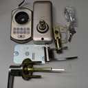 TEEHO TE004 Keyless Entry Keypad Door Lock with Handle - Smart Digital Electronic Lock for Interior Door with Anti-Peeping, Auto Lock & Passage Mode - Easy Installation - Satin Nickel