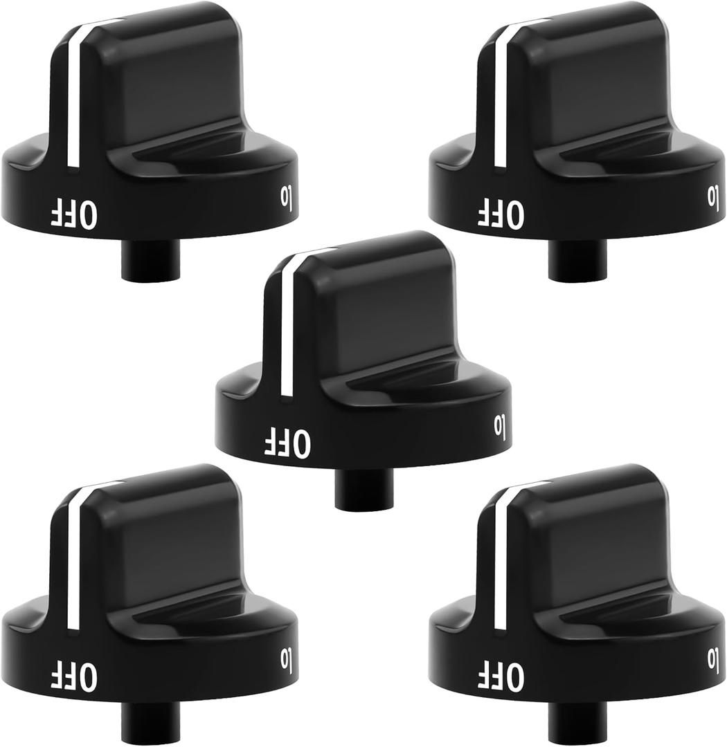 AMI PARTS 316564511 Gas Stove Knobs Replacement for Frigidaire Gas Range Stove Control knobs A026804 knobs Electric Universal Stove Oven Parts AH2364186, AP4433359, EA2364186(Black)