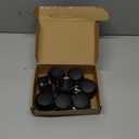 PATIKIL Office Chair Wheels Replacement 2", 8 Pcs Nylon Heavy Duty Office Furniture Casters Wheels with Wrench for Hardwood Floor Carpet, Black(M8 Threaded Stem Stem)