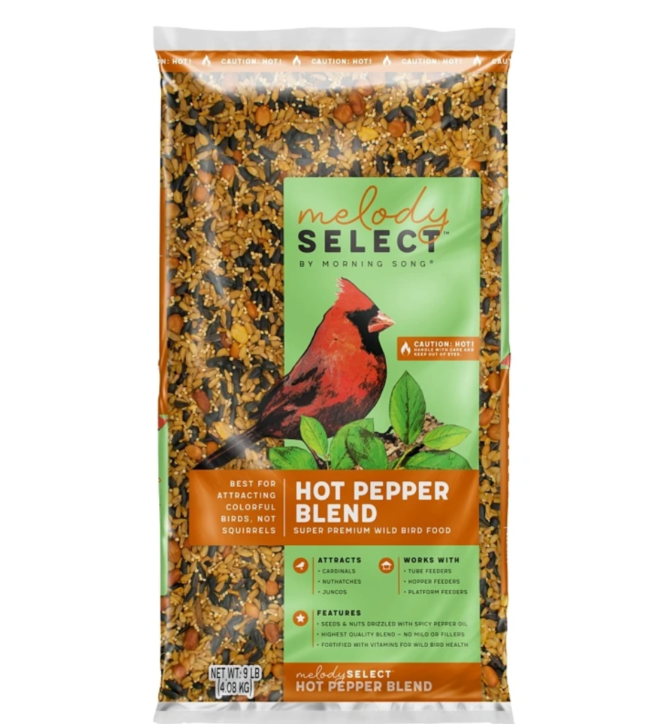 Hot Pepper Spicy Wild Bird Food, 9 Pound Bag